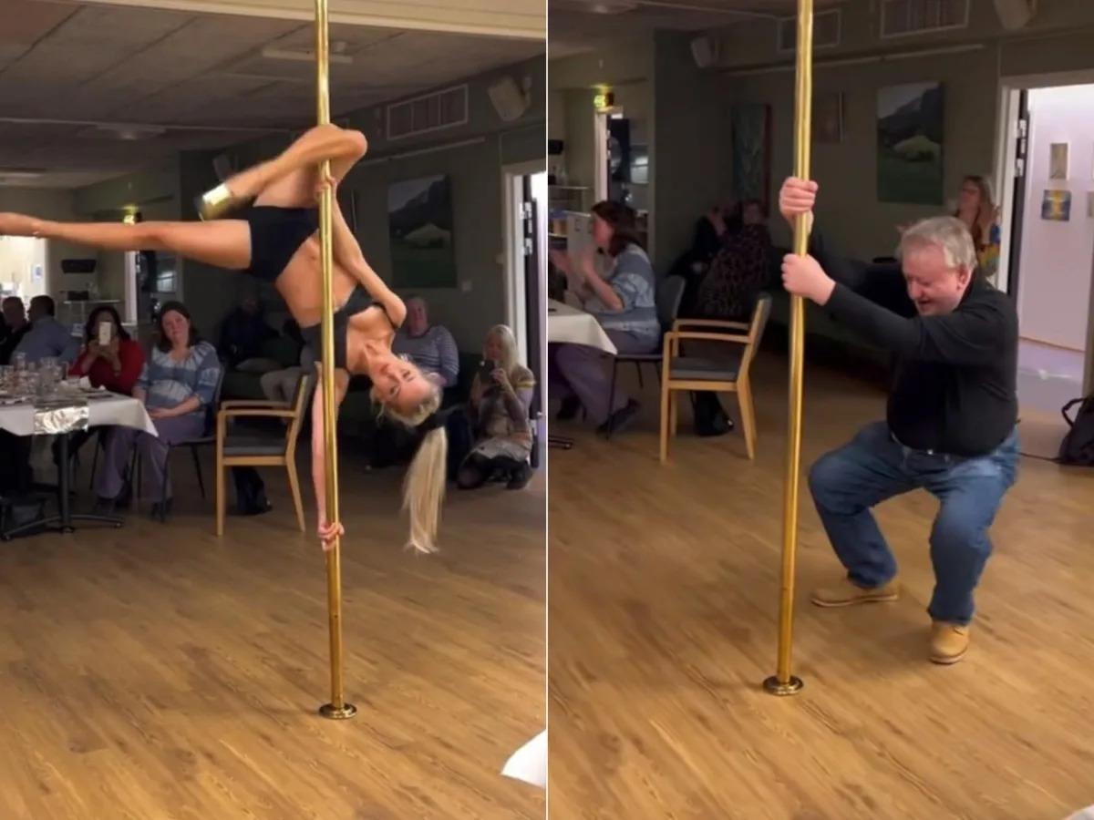 A pole dancer who went viral for performing at a senior center says her mom book..