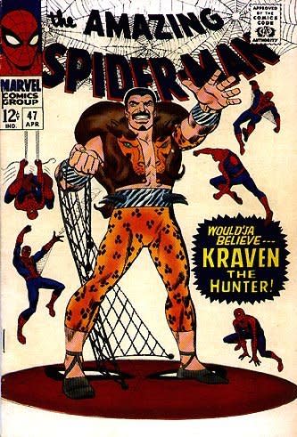 <a href="http://www.harkavagrant.com/index.php?id=324" target="_blank">Kraven the Hunter</a> is a big-game hunter whose only goal in life is to take down Spider-Man. In a story called “Kraven’s Last Hunt” he committed suicide because he realized he couldn’t defeat Spidey. Look at this guy: he only wears one outfit, and that outfit is a pair of leopard-spotted leggings and the hide of a lion. Kraven may not be an A-list villain, but he’s got style. 