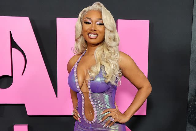 <p>Arturo Holmes/Getty Images</p> Megan Thee Stallion in New York City on Jan. 8, 2024