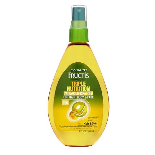 Garnier Fructis Haircare Triple Nutrition Miracle Dry Oil for Hair, Body, & Face 