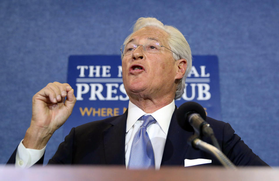 President Trump’s attorney Marc Kasowitz speaks at the National Press Club in Washington on June 8, 2017, about the testimony of former FBI Director James Comey. (Photo: Pablo Martinez Monsivais/AP)
