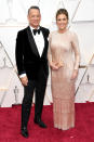 Hanks and Wilson looked like red carpet royalty as they arrived at this year's Oscars. Hanks is nominated for Best Supporting Actor for his portrayal of Fred Rogers in "A Beautiful Day in the Neighborhood."