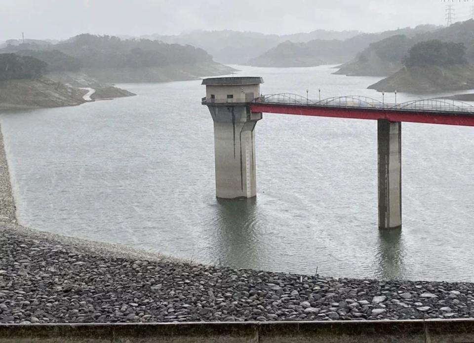 供應竹科的寶二水庫，這波春雨蓄水增加7個百分點。（圖：北水分署提供）