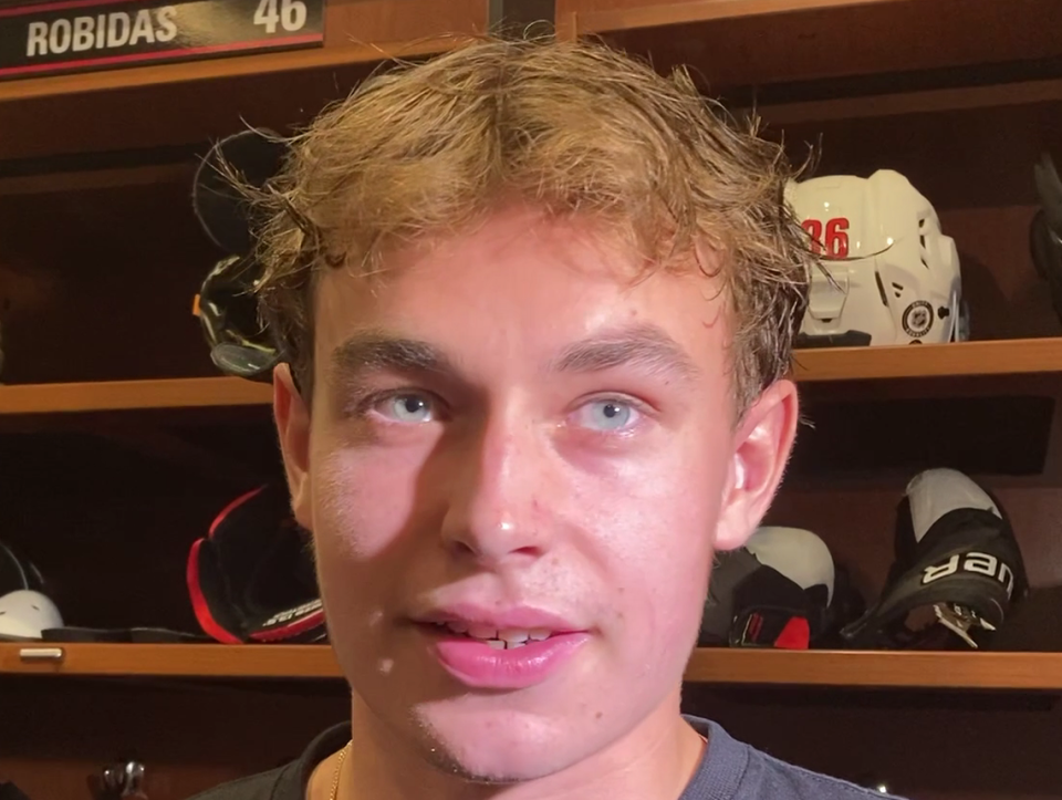 Carolina Hurricanes forward prospect Felix Unger Sorum is back at team’s development camp after first pro season in Swedish Hockey League.