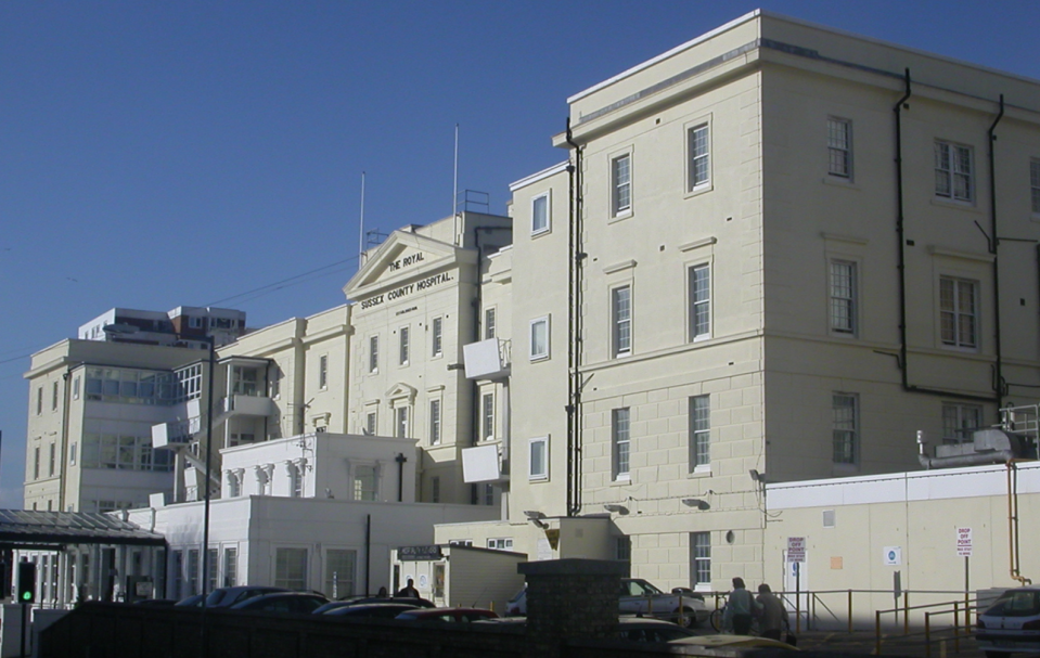 Royal Sussex County Hospital in Brighton.