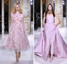 Blush pink on the Giambattista Valli SS13 couture catwalk © Rex