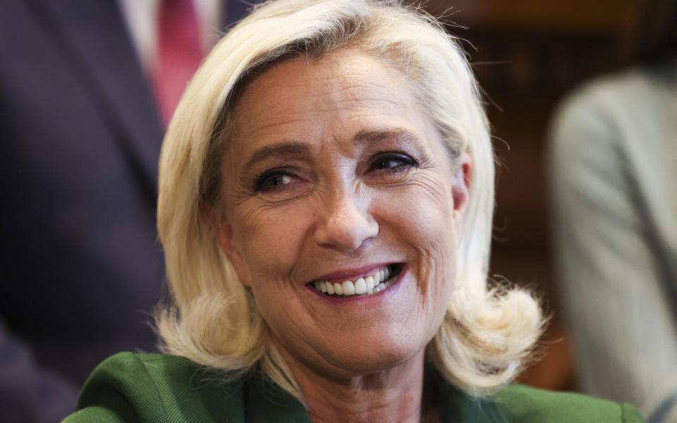 Macron has accused Marine Le Pen of pursuing a “Frexit by stealth”