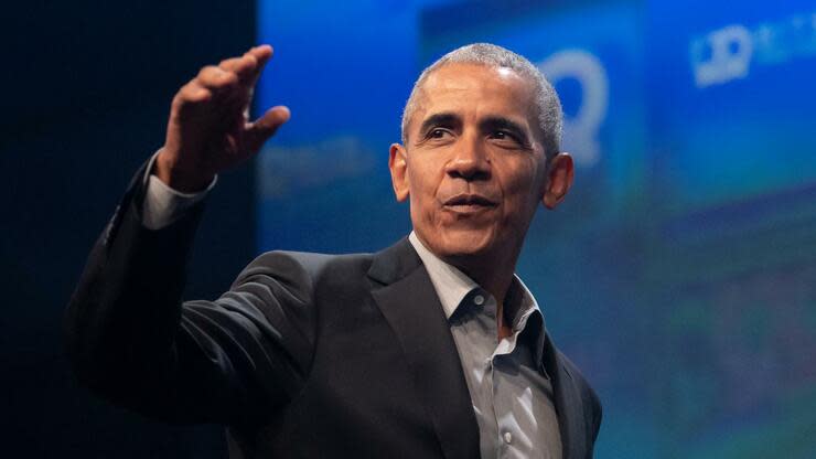 erhielt Ex-US-Präsident Barack Obama 2017 für einen Konferenzauftritt. Foto: dpa