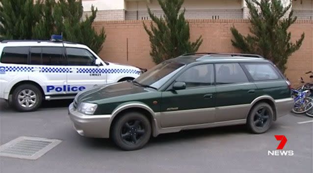 Police have seized a green and silver Subaru Outback station wagon which Ms Boyd was travelling in on the day she disappeared. Picture: 7 News