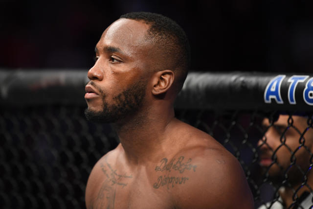 Leon Edwards has withdrawn from his fight against Tyrone Woodley at UFC Fight Night 171. (Photo by Josh Hedges/Zuffa LLC/Zuffa LLC via Getty Images)