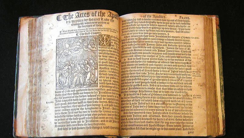 The Tyndale Bible; circa 1526.