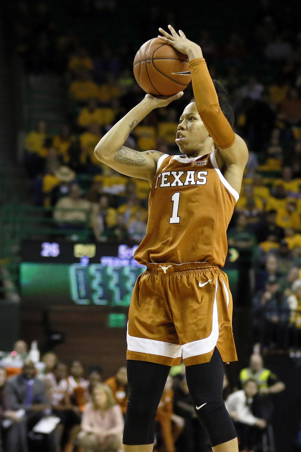 Sug Sutton had a standout four-year collegiate career at Texas, but was not widely viewed as a WNBA prospect. (AP Photo/Ray Carlin)