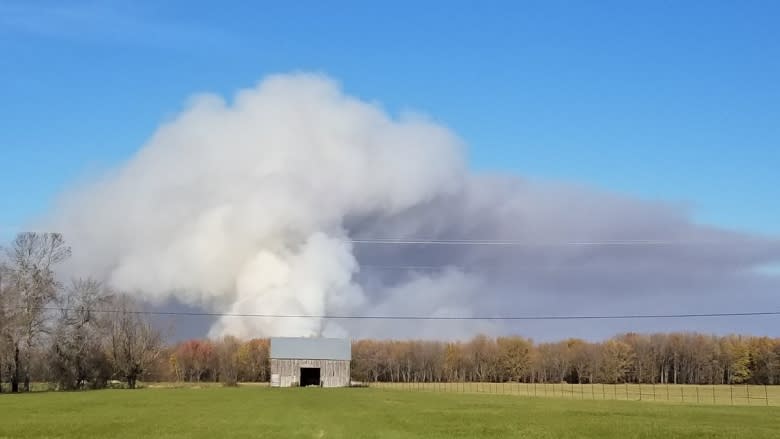 Wildfire burns out of control near Lakeville Corner, unreachable by trucks