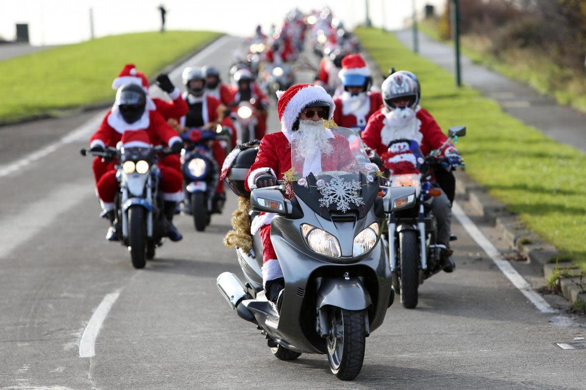 Bikers get in Christmas spirit every year for the popular Santa ride <i>(Image: TOM BANKS)</i>