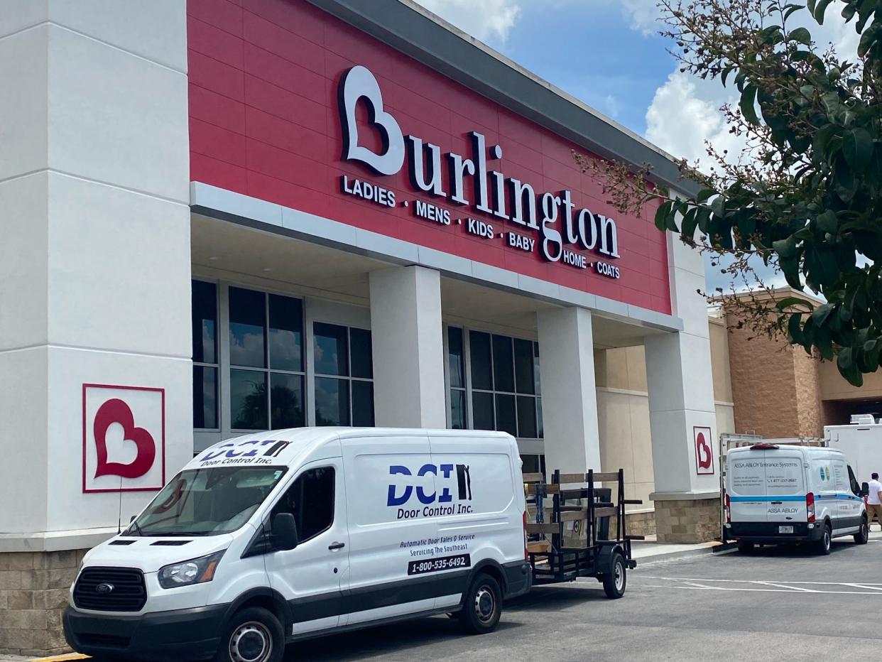 Burlington is moving from Lakeland Square to this space in the Shoppes of Lakeland next to Target on US 98 North. The space used to be occupied by Staples.