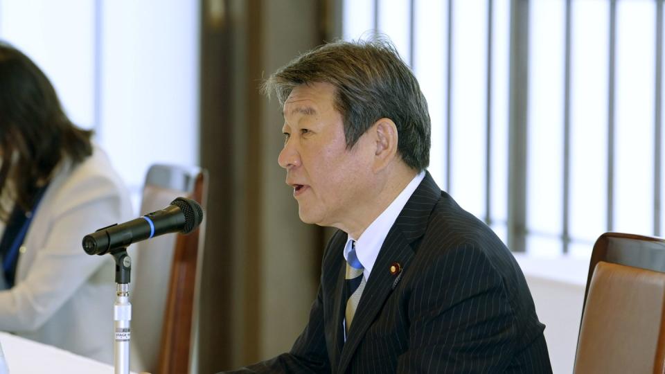 Japans Außenminister Toshimitsu Motegi.