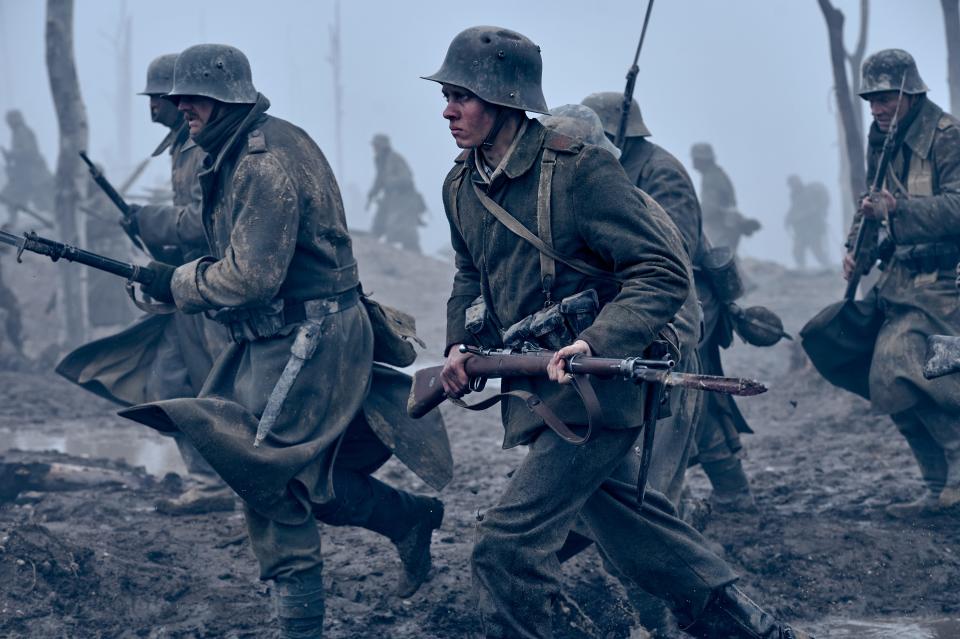 "All Quiet on the Western Front": A new adaptation of the Erich Maria Remarque novel (which spawned a 1930 best picture winner) stars Felix Kammerer as a young German soldier living through terrifying ordeals during World War I.
