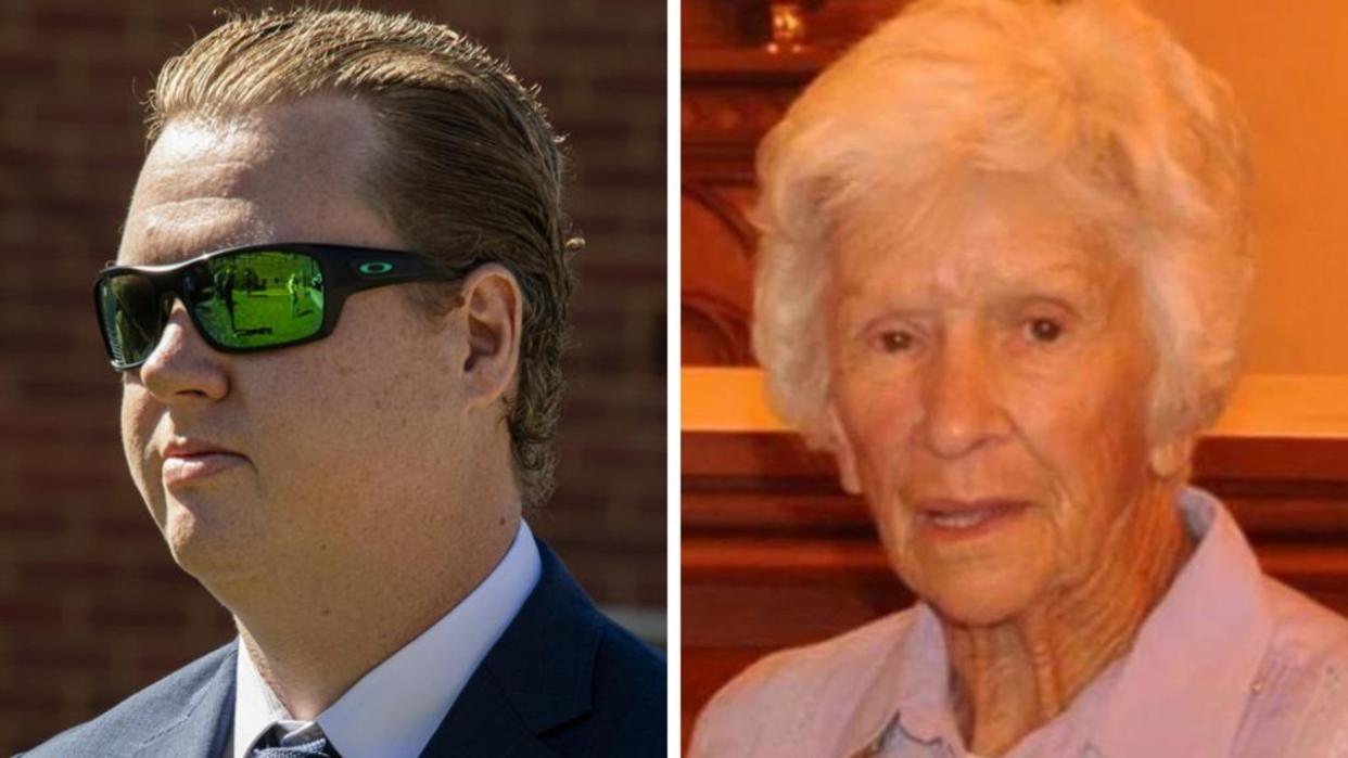 The case of a cop accused of Tasering 95-year-old Clare Nowland, right, has returned to court.