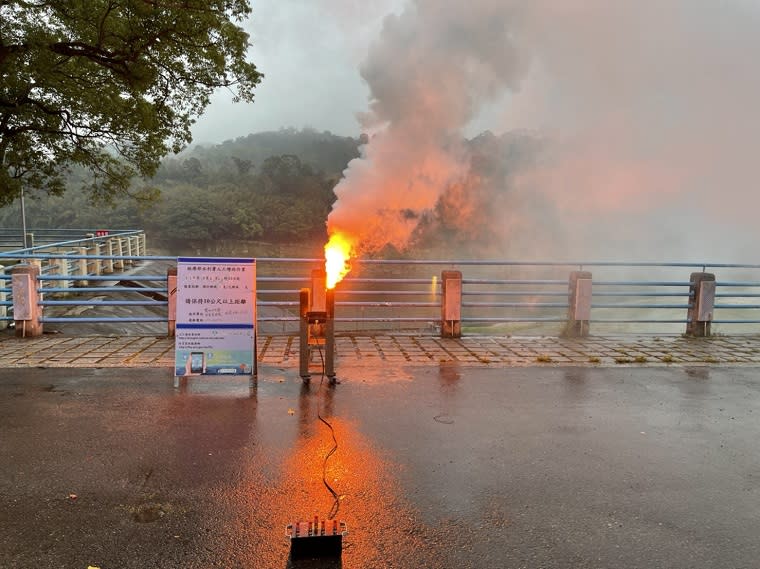 水利署把握此次降雨雲系，實施增雨作業。   圖：水利署／提供