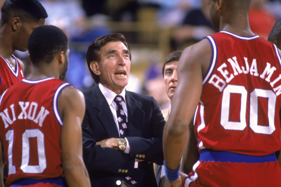 Head coach Gene Shue of the Los Angeles Clippers
