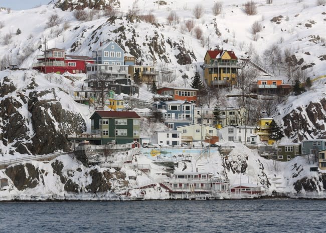 An overall view of the city after a winter storm hit St.John's. N.L., Sunday, Jan.5, 2014. Newfoundland and Labrador Premier Kathy Dunderdale says her government will be asking large consumers of energy to conserve power as the province grapples with power outages and rolling blackouts following a heavy storm.THE CANADIAN PRESS/Paul Daly