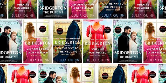 Bridgerton Family Book Series Complete Books 1 - 9 Collection Set by Julia  Quinn NETFLIX 