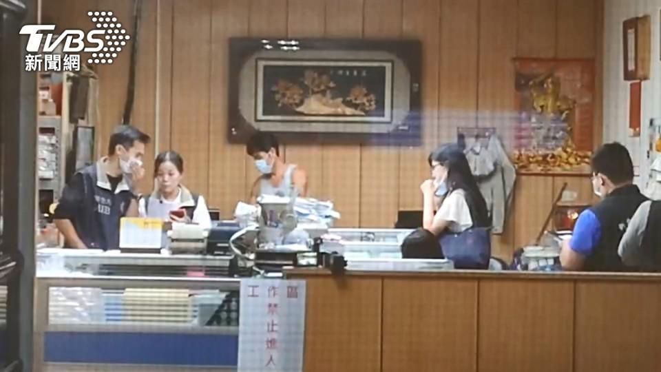 林明進被查獲時畫面。（圖／TVBS資料畫面）