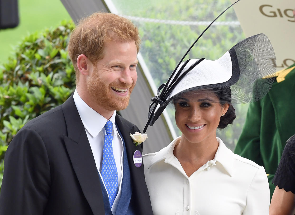 Prince Harry, depicted with Meghan Markle, addressed social media reform in a Jan. 22 interview with "Fast Company." (Photo: Anwar Hussein/WireImage)