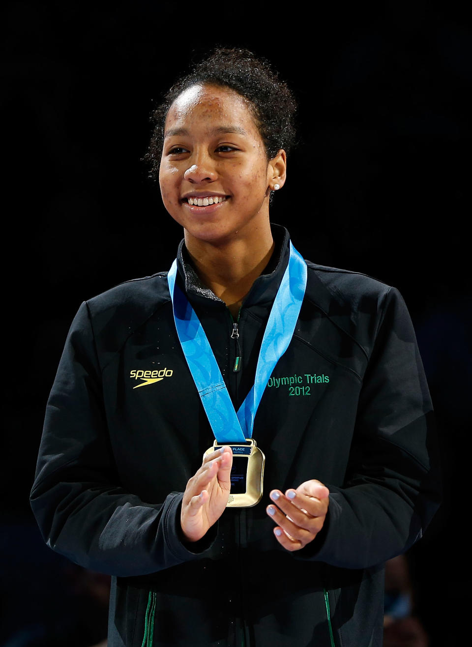 By finishing fourth in the 100-meter freestyle at the Olympic Trials, 17-year-old Lia Neal earned a spot on the relay team in that event for London. More significantly, she becomes the second African-American swimmer in history to qualify for the Olympics, following Maritza Correia, who won a silver medal as part of the 100 free relay team in 2004 in Athens. (Photo by Jamie Squire/Getty Images)