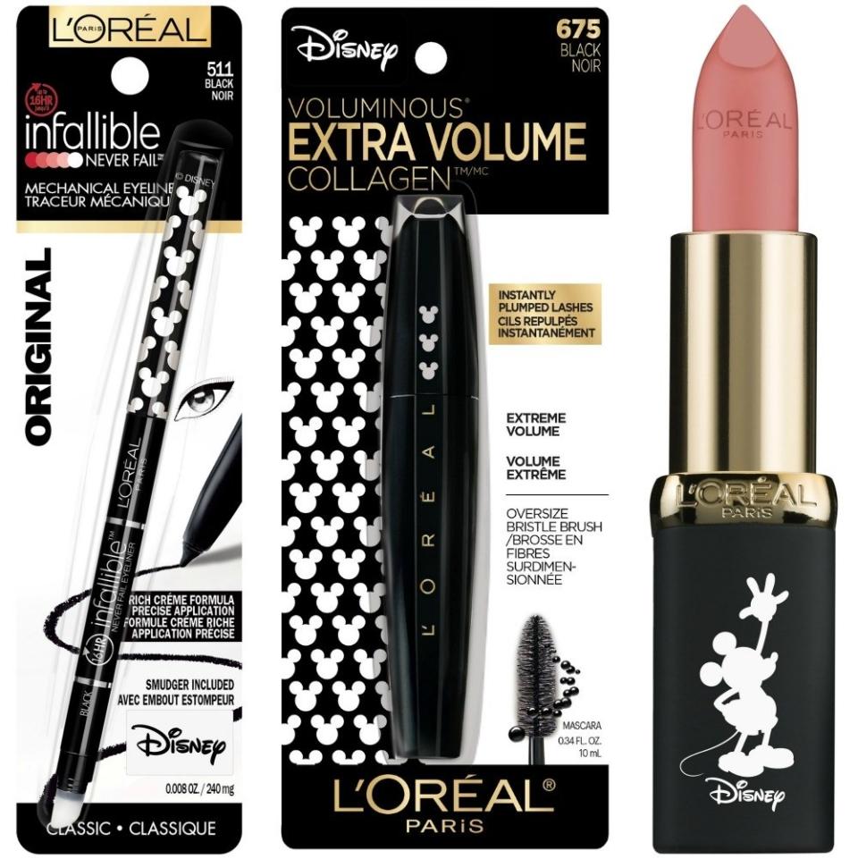 The new Target x Disney collection includes beauty products like face masks, bubble bath, and hand cream, as well as cosmetics like lipstick and eyeliner.