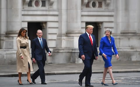 Theresa May and Donald Trump - Credit: AFP
