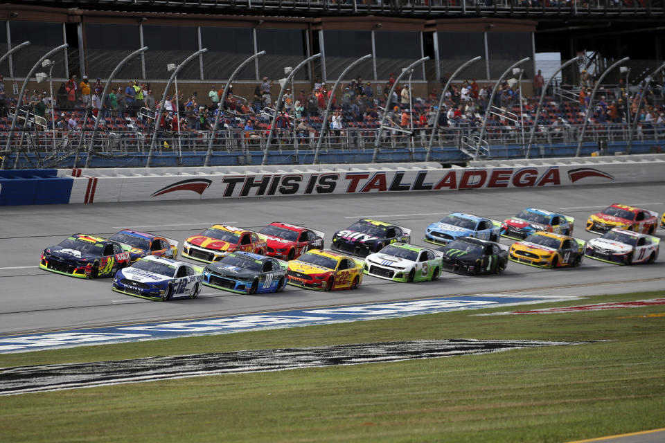 The decision to allow a limited number of fans at Talladega comes a week after 1,000 military members can attend at Homestead. (AP Photo/Butch Dill)