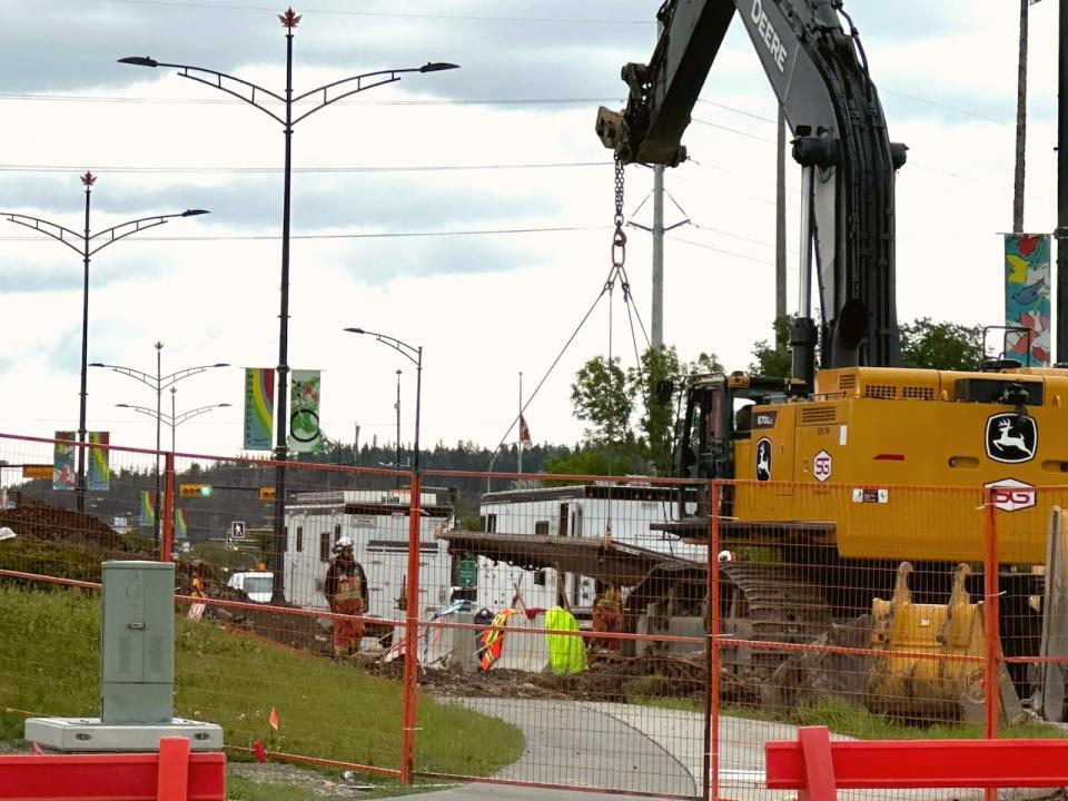 Officials said that with repair work on the initial pipe break completed the site was being backfilled with soil on Sunday.