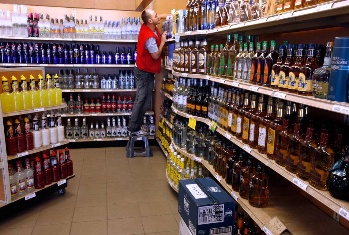 In North Carolina, retail sales of hard liquor are only allowed at state-run ABC Stores.
