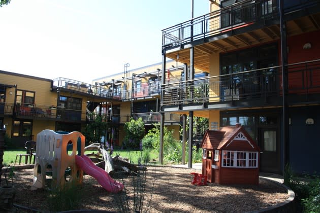 The Daybreak Cohousing Community in Portland (Alana Semuels / The Atlantic)