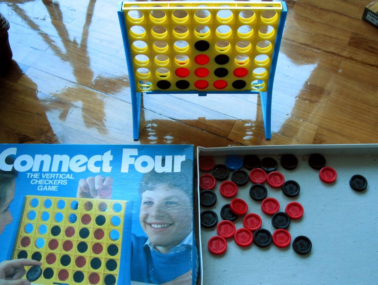 the board game connect four