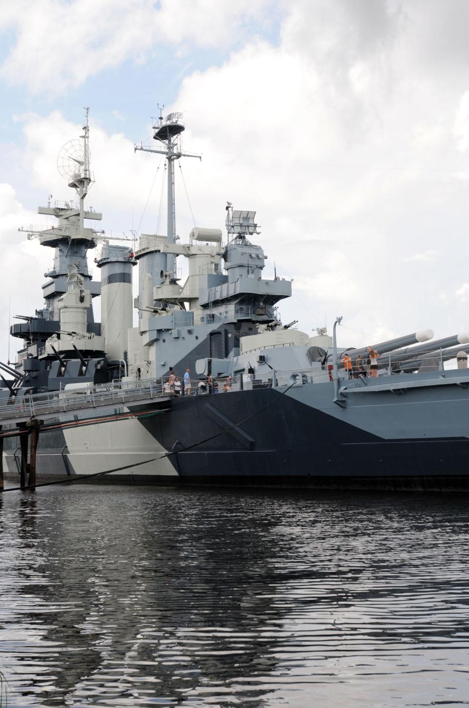 Visitors can come and explore nine decks of the Battleship North Carolina for a self-guided tour.