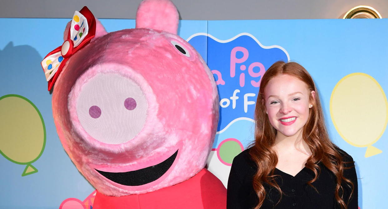 Harley Bird has voiced Peppa since she was five-years-old. (Photo by Ian West/PA Images via Getty Images)
