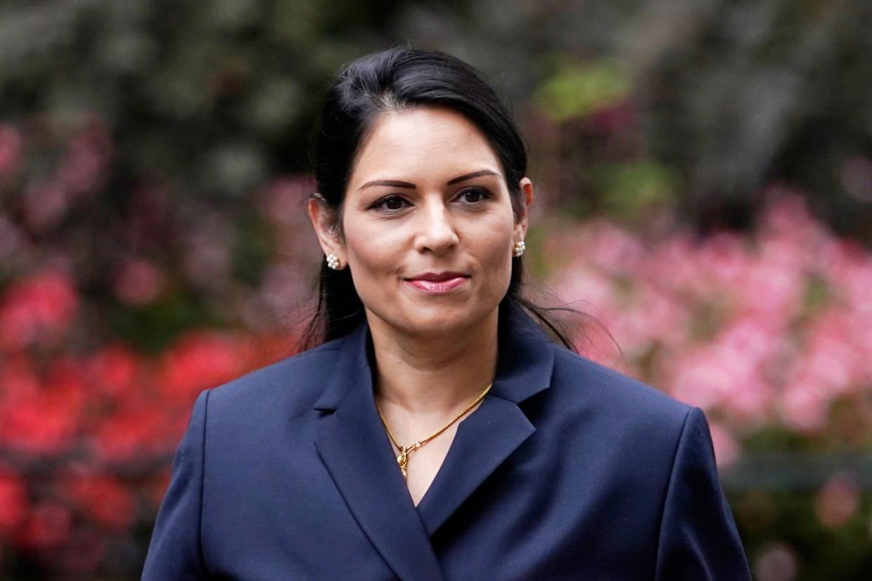 Home Secretary Priti Patel arrives to attend a Cabinet Meeting in the Foreign and Commonwealth Office, Central London in September (EPA)