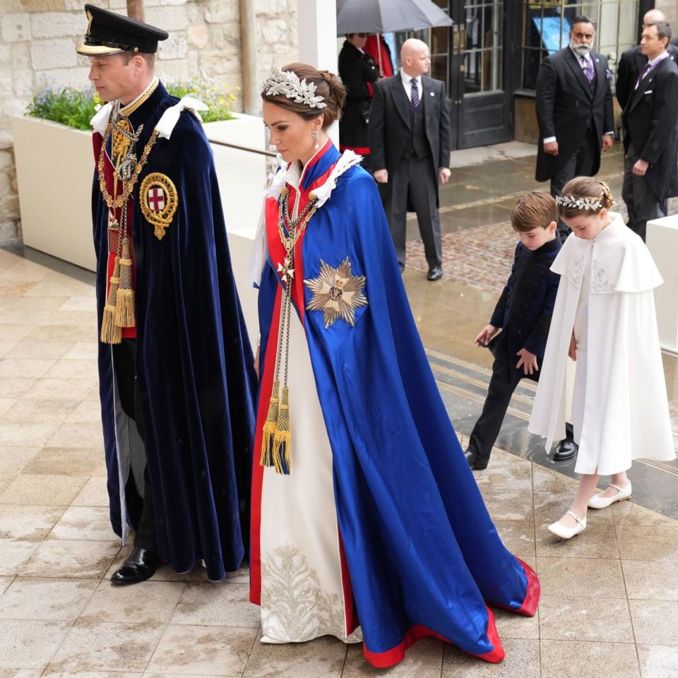 Sarah Burton, Princess of Wales in her coronation dress by Alexander McQueen