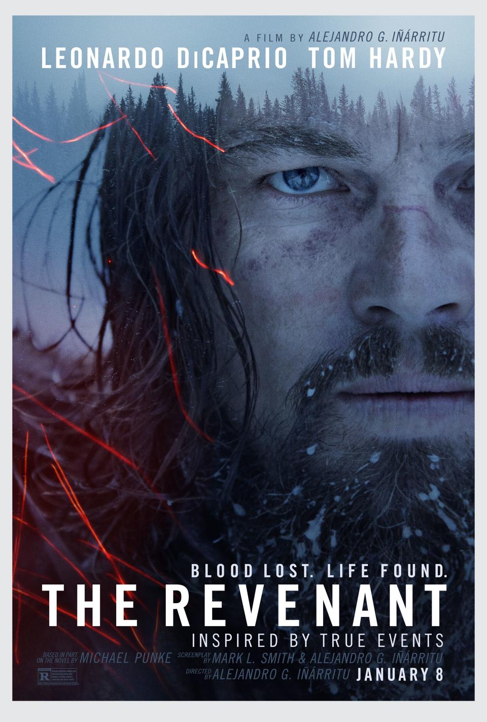 THE REVENANT, US advance poster, Leonardo DiCaprio, 2015. TM and Copyright ©20th Century Fox Film Corp. All rights reserved./Courtesy Everett Collection