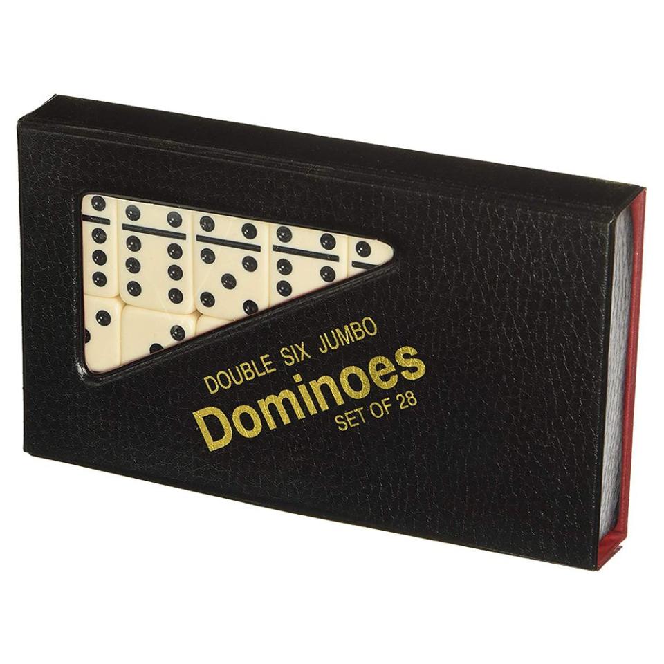 Jumbo Size Domino Tiles in Snap Vinyl Case