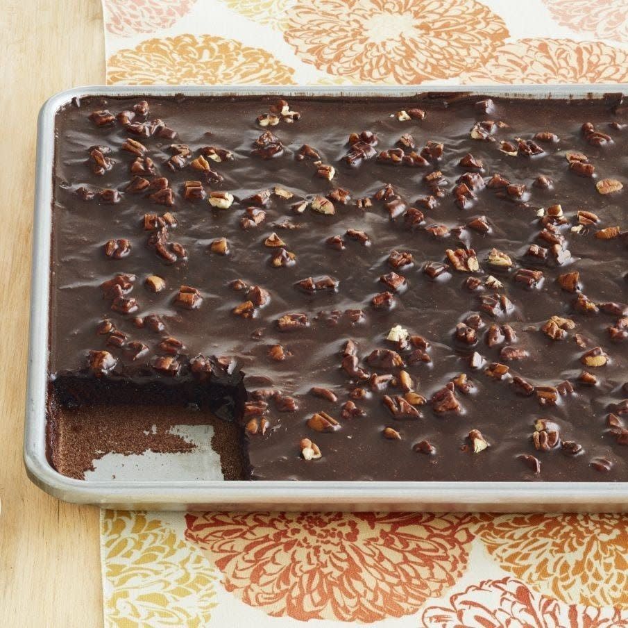 church potluck chocolate sheet cake