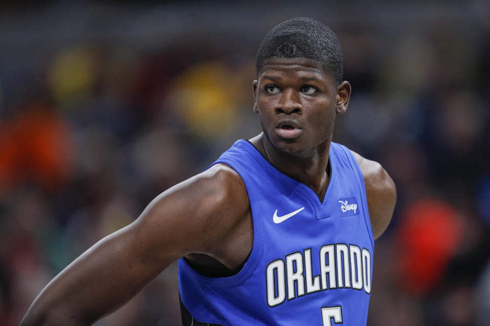 Mo Bamba #5 of the Orlando Magic is seen during the game against the Indiana Pacers 