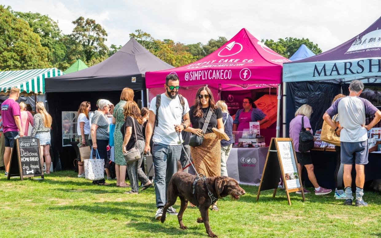 North Norfolk Food & Drink Festival takes place in the beautiful walled garden on the Holkham Hall estate