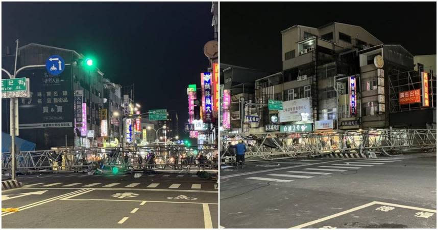 台南五妃街出現天坑，吊車搶修又倒塌。（圖／報系資料照）