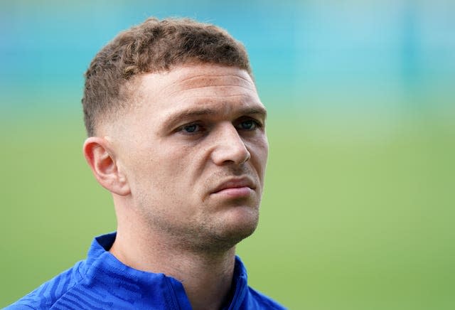 England’s Kieran Trippier during a training session