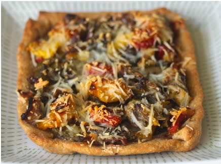 Roasted Vegetable Tart With Whole Wheat Olive Oil Crust