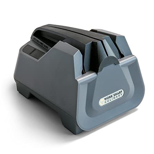  AnySharp Essentials - Knife Sharpener with PowerGrip - For  Knives and Serrated Blades - Blue: Manual Knife Sharpeners: Home & Kitchen