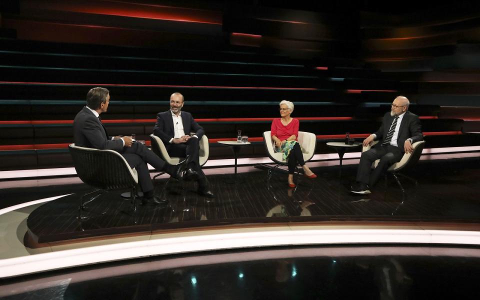 Markus Lanz sprach am Mittwoch mit seinen Gästen noch einmal über den Ausgang der Europawahl. (Bild: ZDF / Cornelia Lehmann)